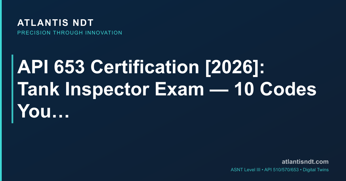API 653 Certification 2026 — Aboveground Storage Tank Inspector Exam ...