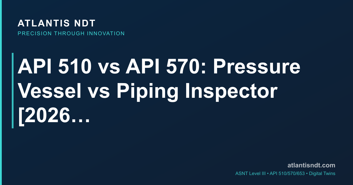 Api 517 API 510 vs API 570 2026 — Vessels vs Piping Inspector Career Decoded
