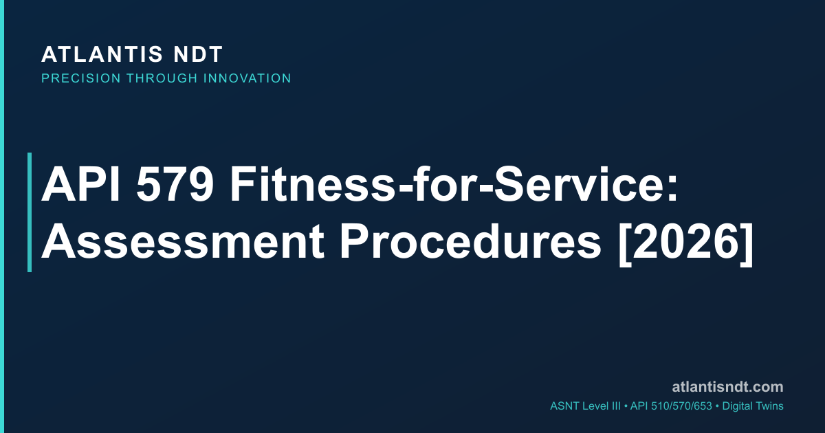 API 579 Fitness-for-Service: Assessment Procedures [2026]