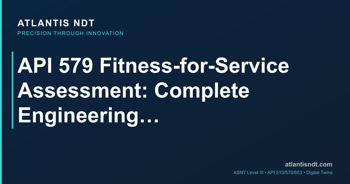 API 579 Fitness-for-Service 2026 — Level 1, 2 and 3 Assessments Explained