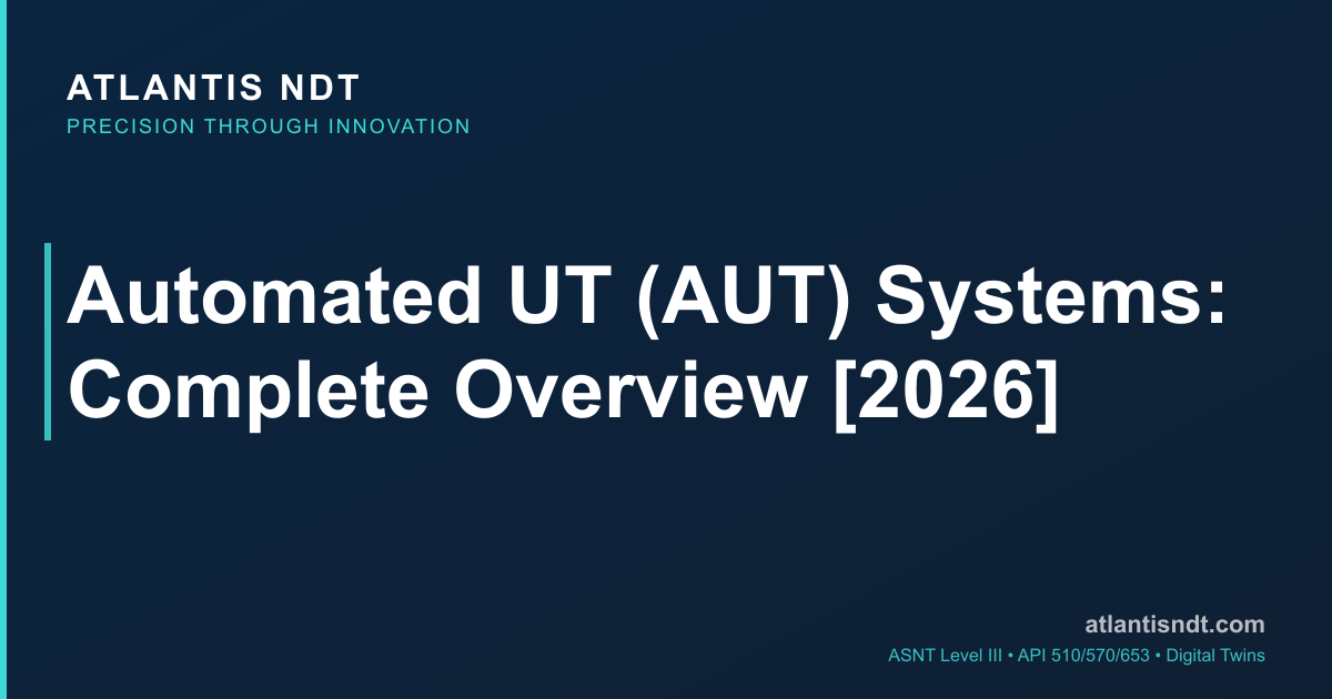 Automated UT (AUT) Systems 2026 — Equipment, Codes + Pipeline Workflow ...