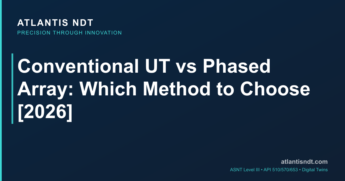 Conventional UT vs Phased Array Which Method to Choose 2026 — Atlantis ...