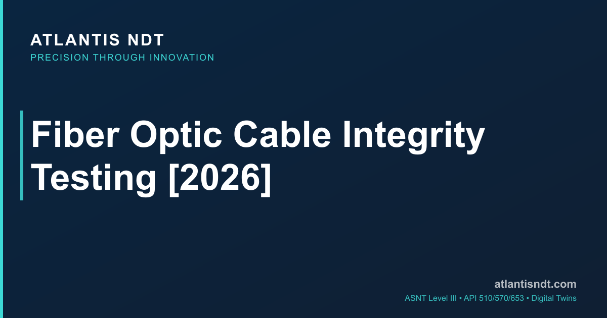 Fiber Optic Cable Integrity Testing [2026] | Atlantis NDT