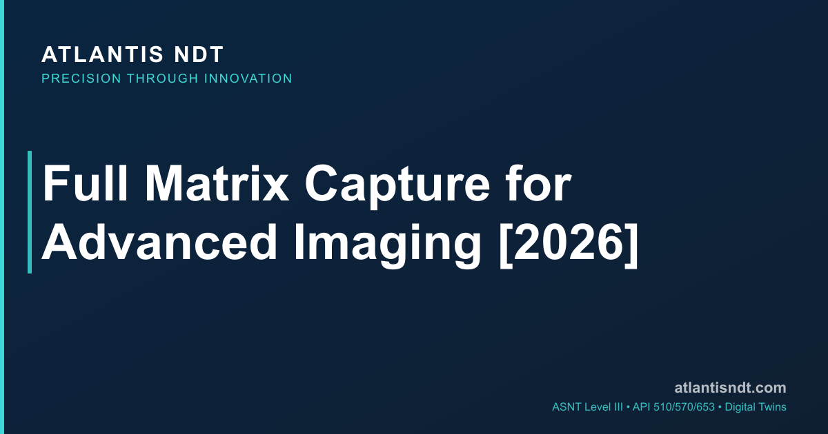 Full Matrix Capture for Advanced Imaging [2026] | Atlantis NDT