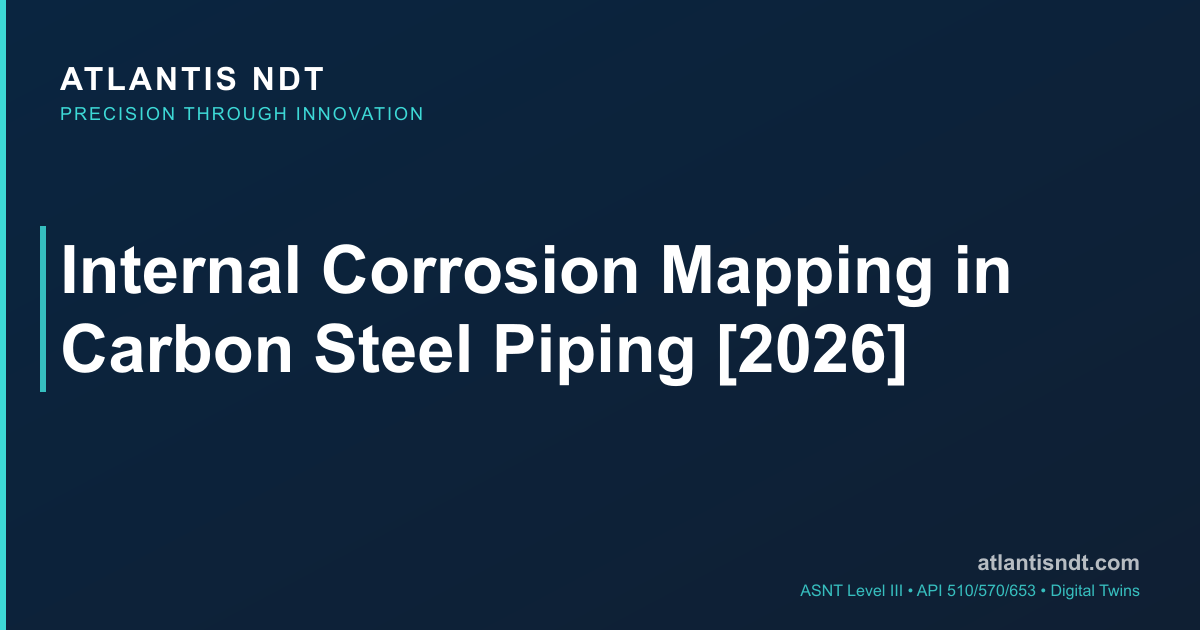 Internal Corrosion Mapping in Carbon Steel Piping [2026] | Atlantis NDT