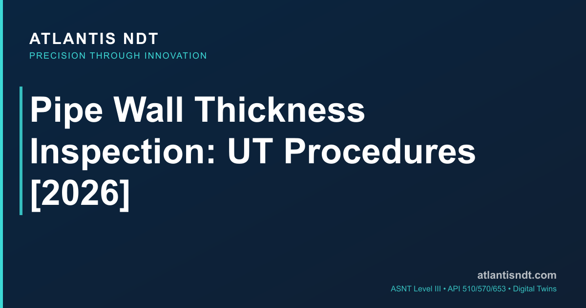 Pipe Wall Thickness UT 2026: A-Scan, B-Scan, AUT — When Each Wins