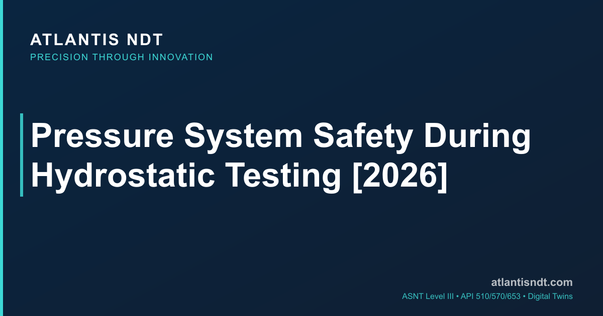 Pressure System Safety During Hydrostatic Testing [2026] | Atlantis NDT