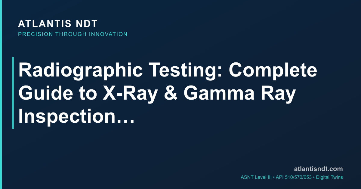 Radiographic Testing: Complete Guide to X-Ray & Gamma Ray Inspection ...