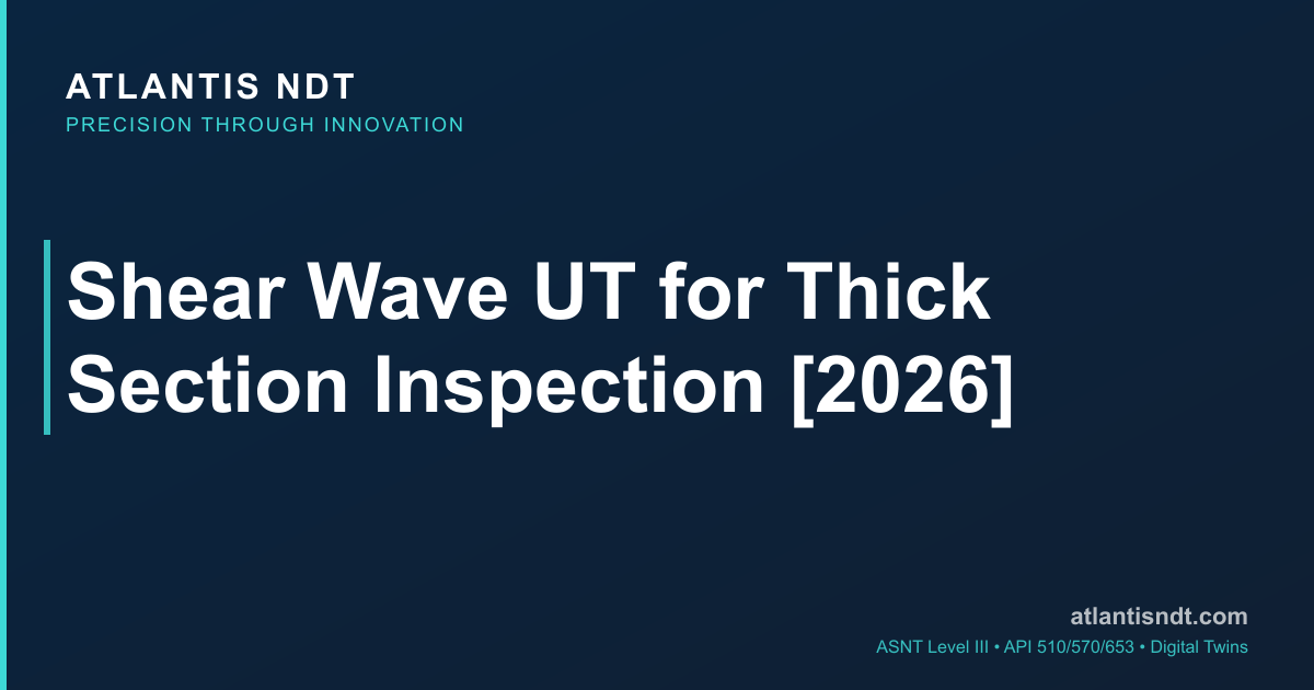 Shear Wave UT 2026 — Thick-Section Weld Inspection + ASME V Article 4 ...