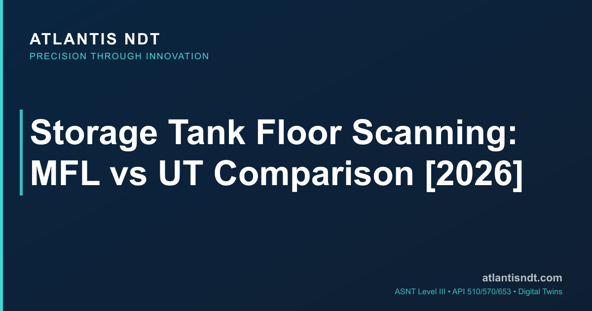 Storage Tank Floor Scanning: MFL vs UT Comparison [2026] | Atlantis NDT
