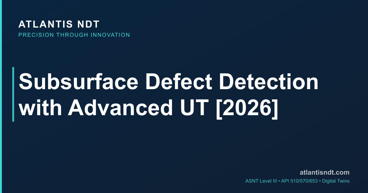 Subsurface Defect Detection with Advanced UT [2026] | Atlantis NDT