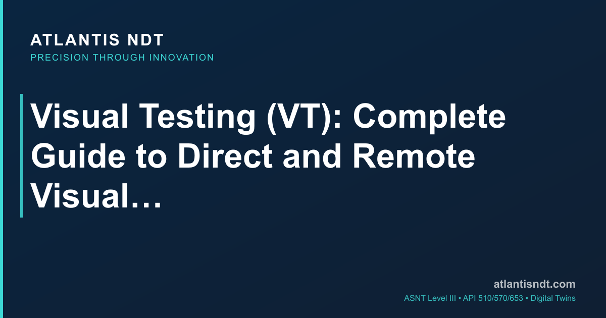 Visual Inspection in NDT — Procedure, Lighting, Access and Acceptance