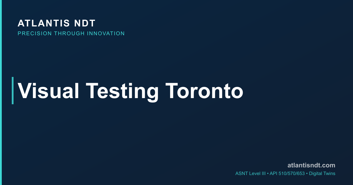 Visual Testing Toronto | VT Inspection Services | Atlantis NDT